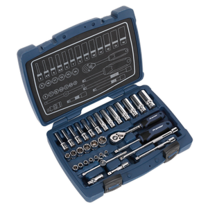 Sealey AK8990 Premier Socket Set 1/4"Sq Drive 33pc