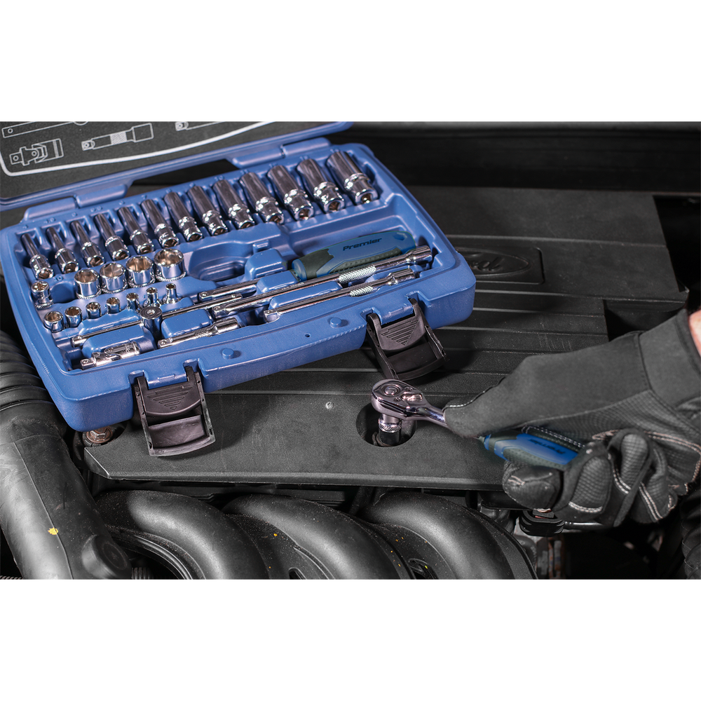 Sealey AK8990 Premier Socket Set 1/4"Sq Drive 33pc - additional view 5