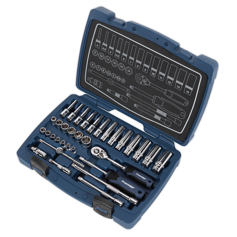 Sealey AK8990 Premier Socket Set 1/4"Sq Drive 33pc - additional view 7