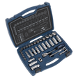 Sealey AK8991 Premier Socket Set 3/8"Sq Drive 34pc