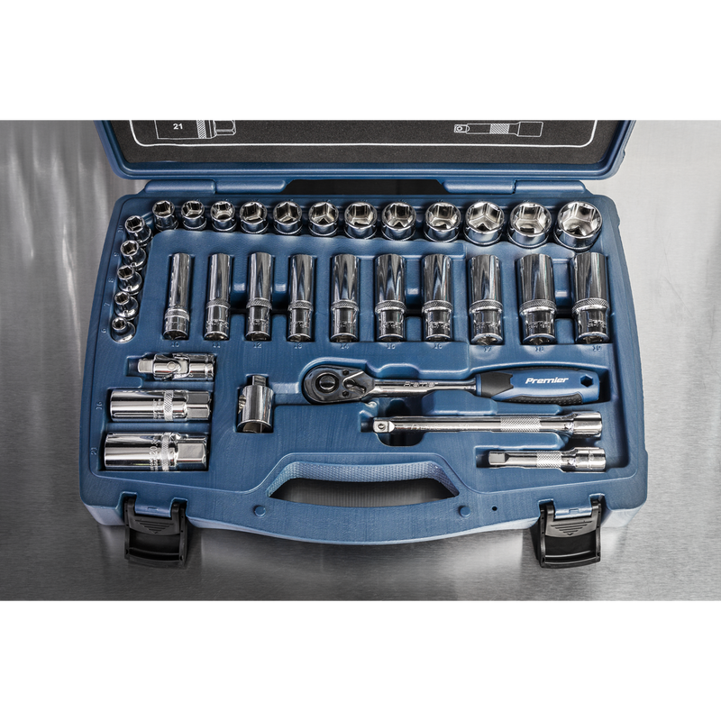 Sealey AK8991 Premier Socket Set 3/8"Sq Drive 34pc - additional view 5