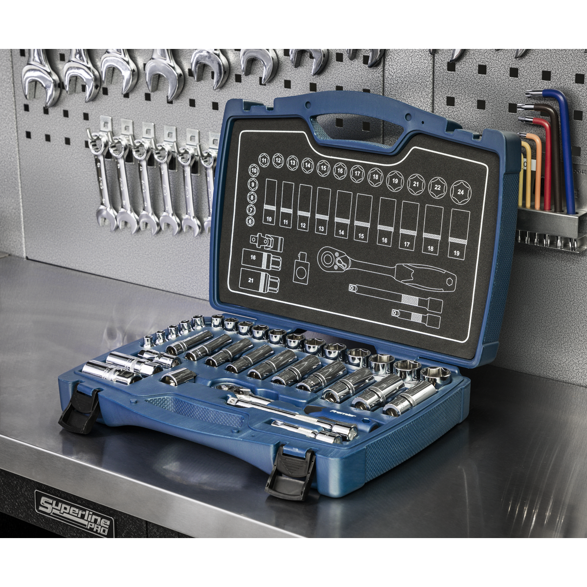 Sealey AK8991 Premier Socket Set 3/8"Sq Drive 34pc - additional view 7