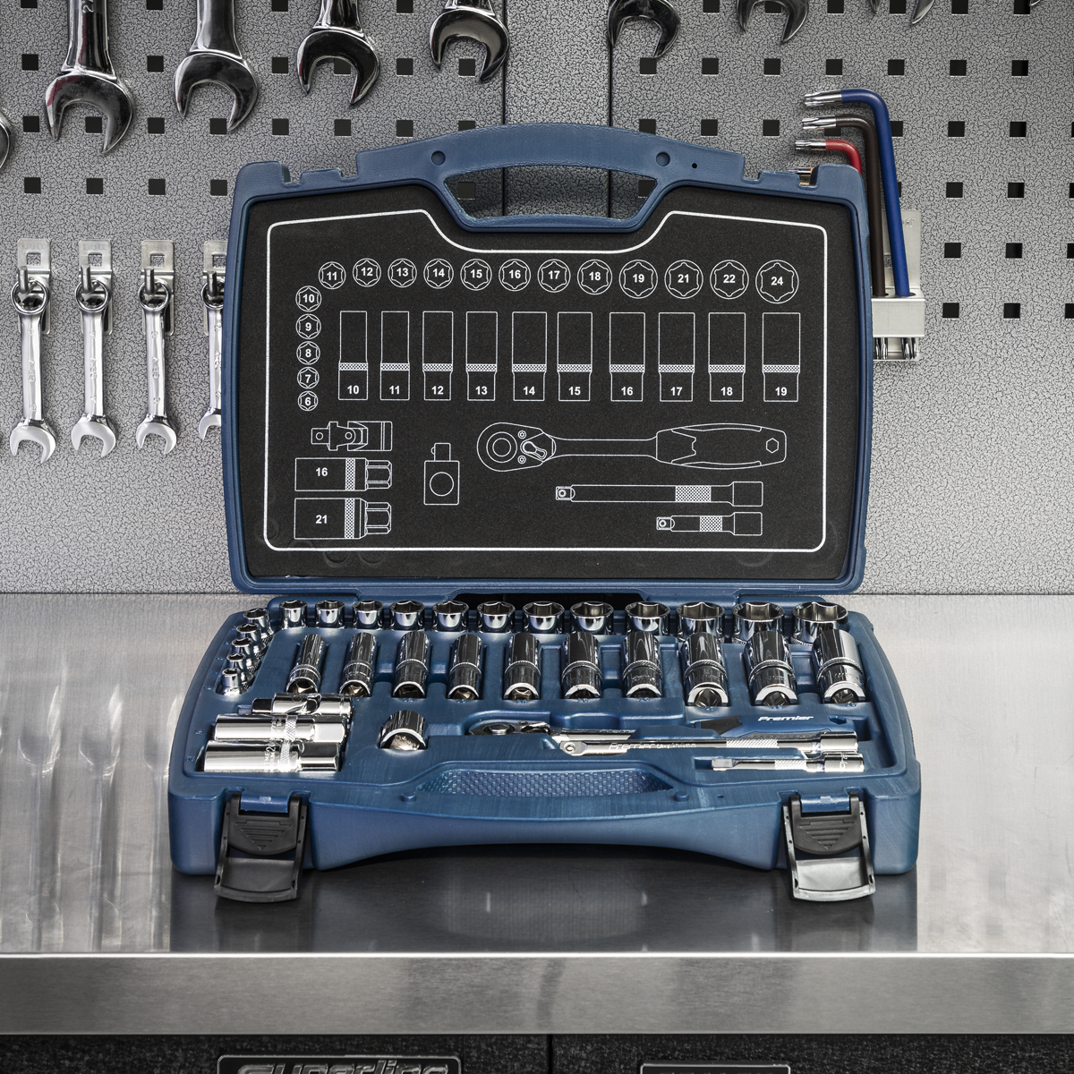 Sealey AK8991 Premier Socket Set 3/8"Sq Drive 34pc - additional view 9