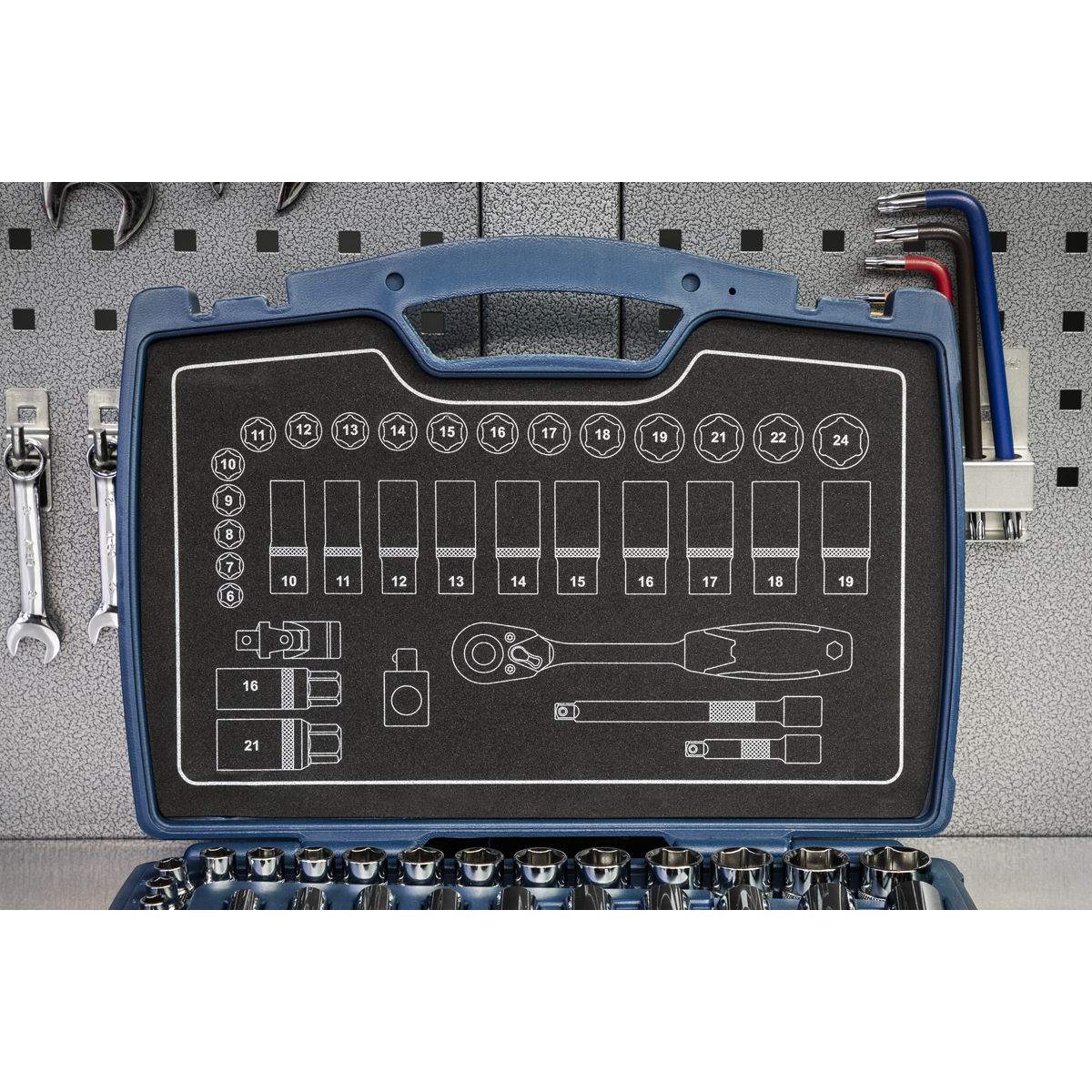 Sealey AK8991 Premier Socket Set 3/8"Sq Drive 34pc - additional view 11