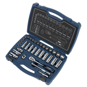 Sealey AK8991 Premier Socket Set 3/8"Sq Drive 34pc - additional view 2