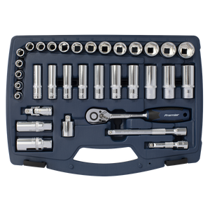 Sealey AK8991 Premier Socket Set 3/8"Sq Drive 34pc - additional view 3