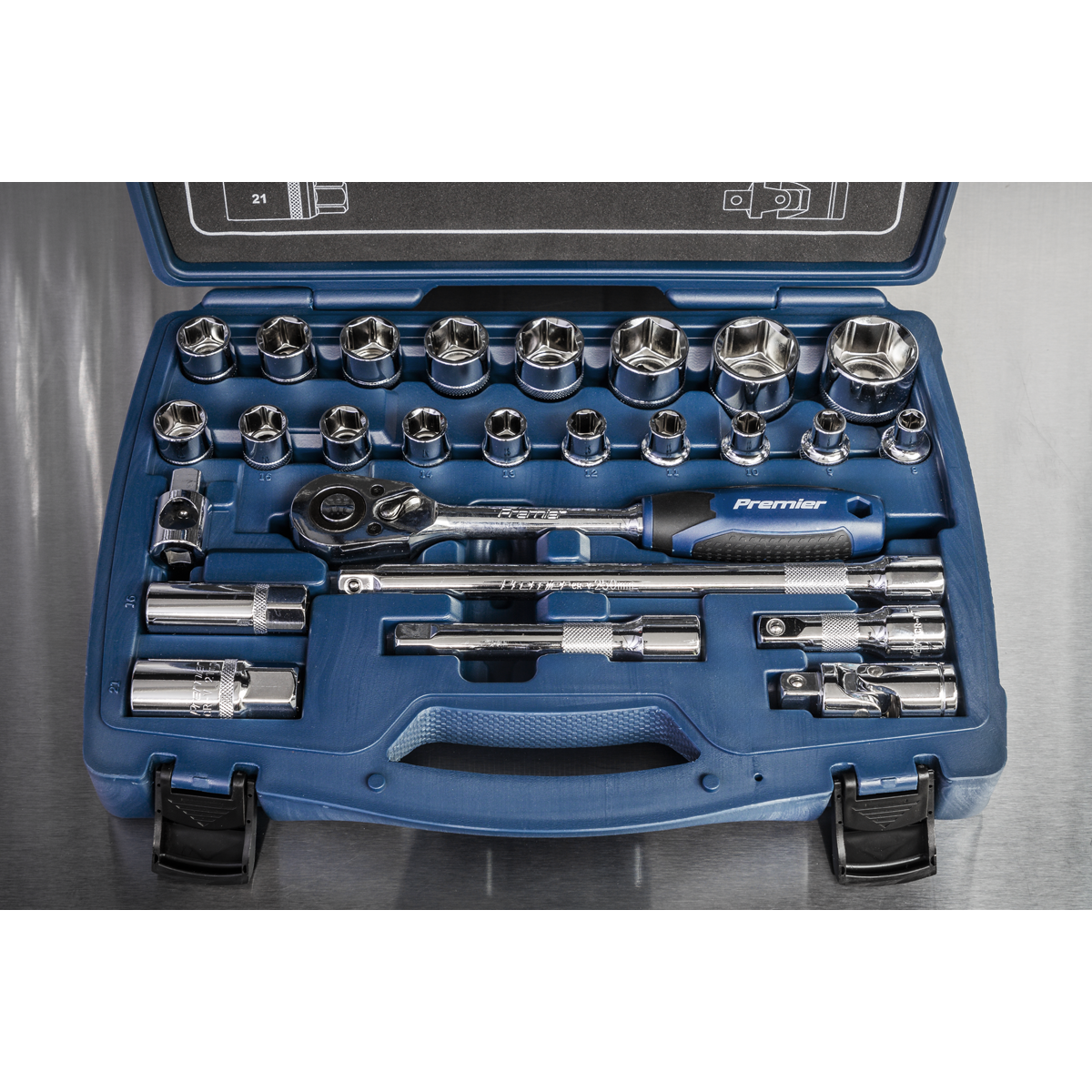 Sealey AK8992 Premier Socket Set 1/2"Sq Drive 26pc - additional view 7