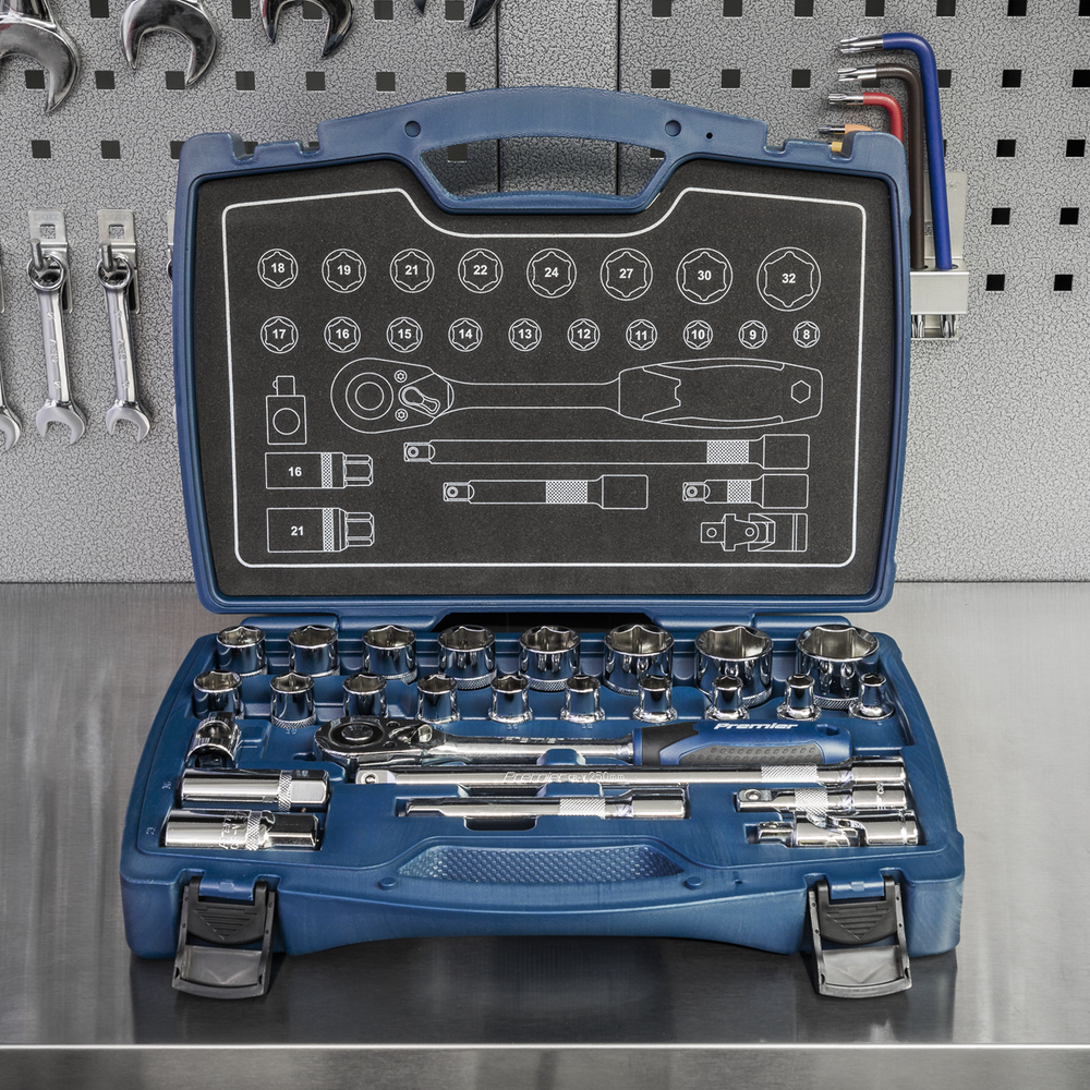 Sealey AK8992 Premier Socket Set 1/2"Sq Drive 26pc - additional view 9