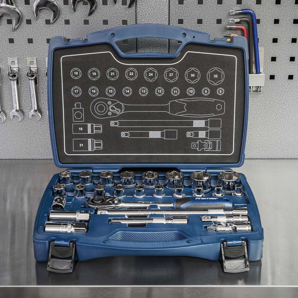 Sealey AK8992 Premier Socket Set 1/2"Sq Drive 26pc - additional view 9