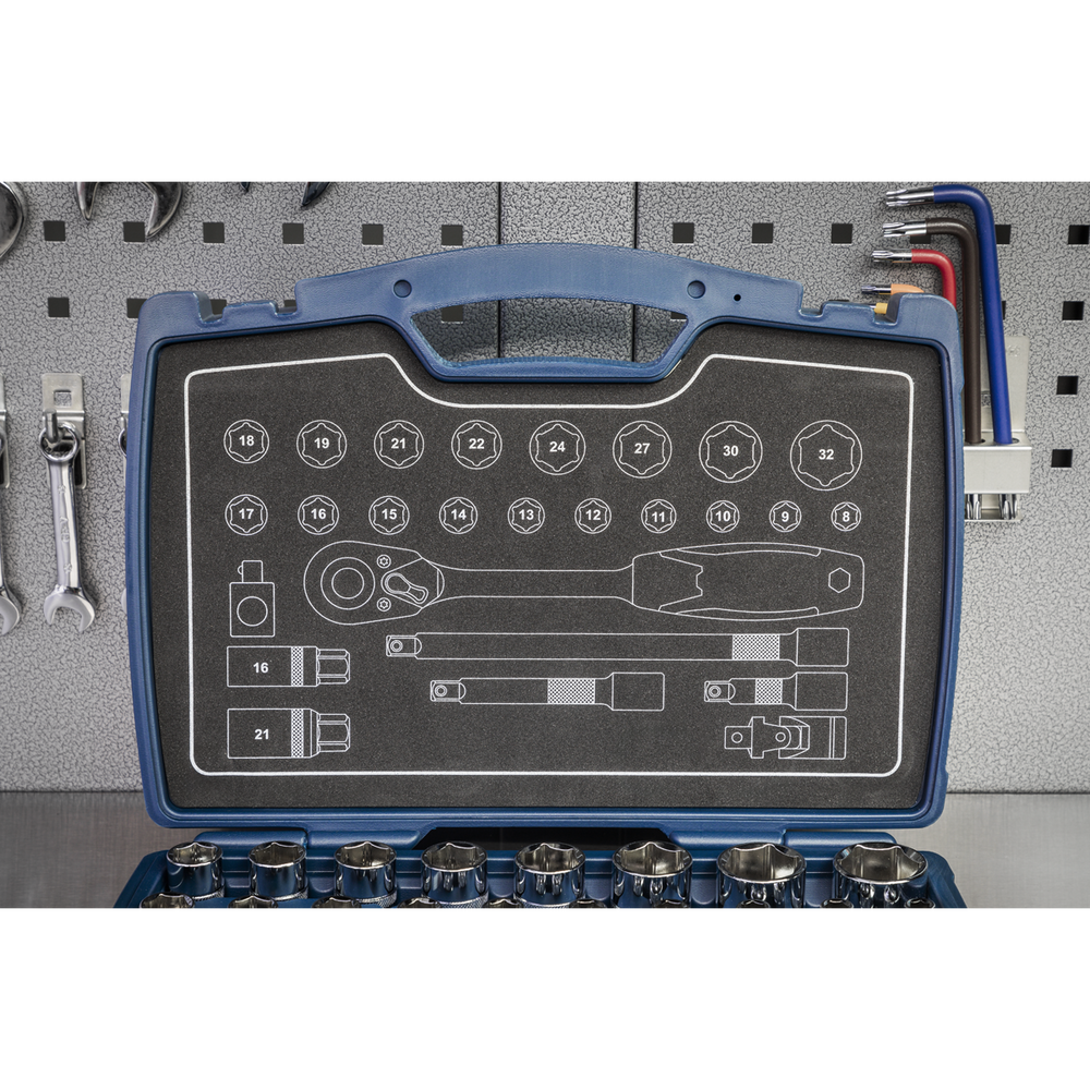 Sealey AK8992 Premier Socket Set 1/2"Sq Drive 26pc - additional view 11