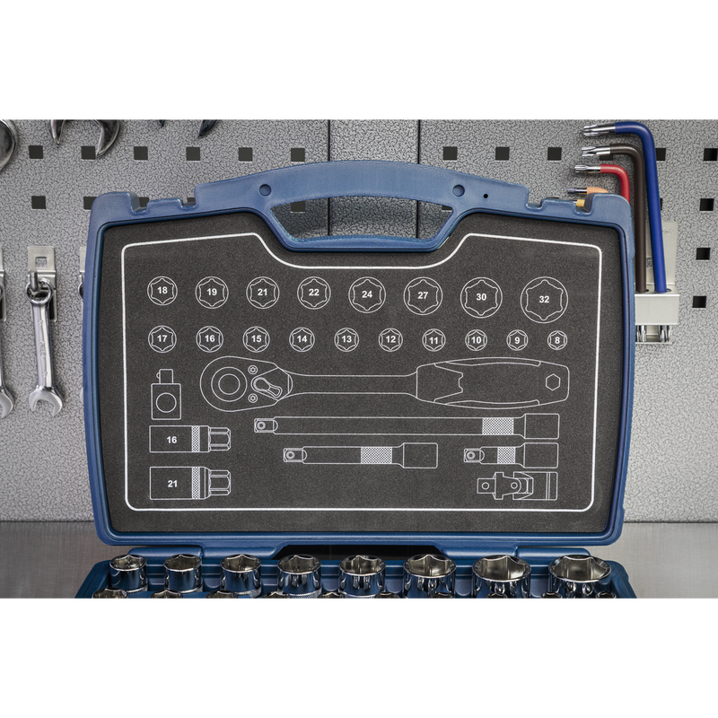 Sealey AK8992 Premier Socket Set 1/2"Sq Drive 26pc - additional view 11