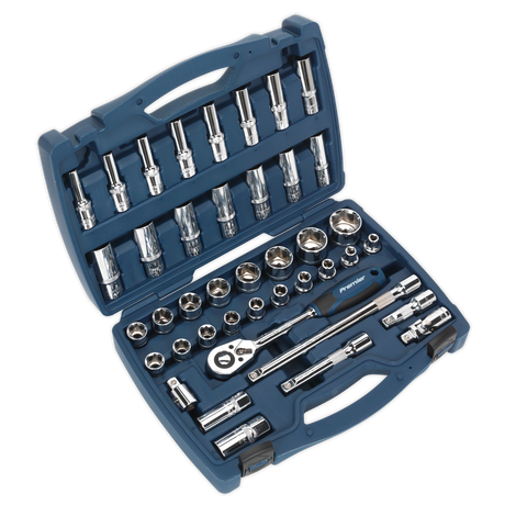 Sealey AK8993 Premier Socket Set 1/2"Sq Drive 41pc