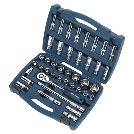 Sealey AK8993 Premier Socket Set 1/2"Sq Drive 41pc - additional view 2