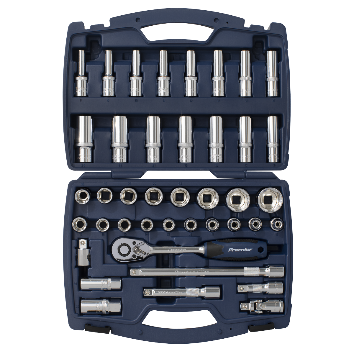 Sealey AK8993 Premier Socket Set 1/2"Sq Drive 41pc - additional view 11