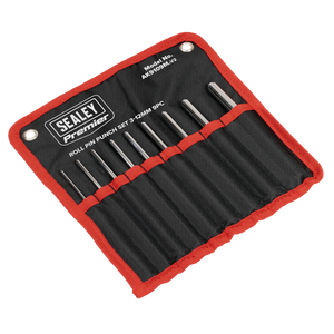 Sealey AK9109M Premier Roll Pin Punch Set 3-12mm 9pc