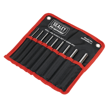 Sealey AK9109M Premier Roll Pin Punch Set 3-12mm 9pc - additional view 2