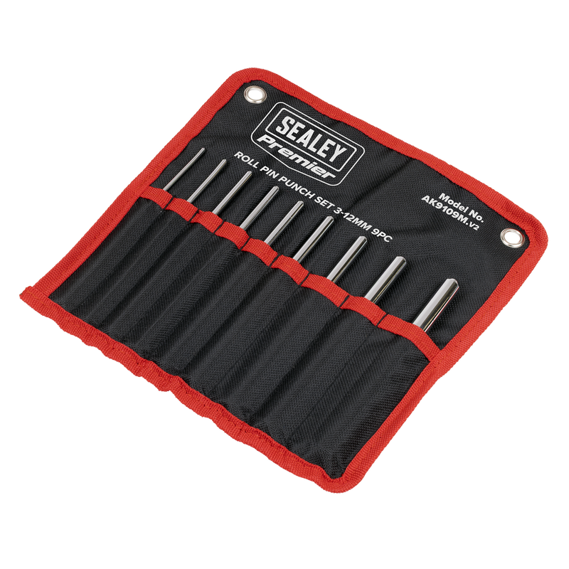 Sealey AK9109M Premier Roll Pin Punch Set 3-12mm 9pc - additional view 2
