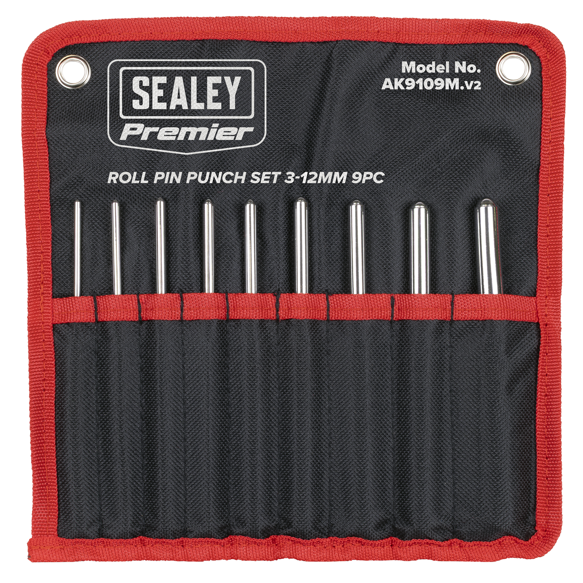 Sealey AK9109M Premier Roll Pin Punch Set 3-12mm 9pc - additional view 3