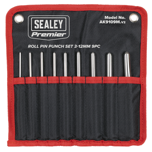 Sealey AK9109M Premier Roll Pin Punch Set 3-12mm 9pc - additional view 3