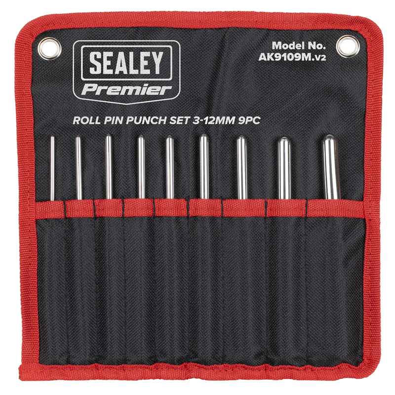 Sealey AK9109M Premier Roll Pin Punch Set 3-12mm 9pc - additional view 3