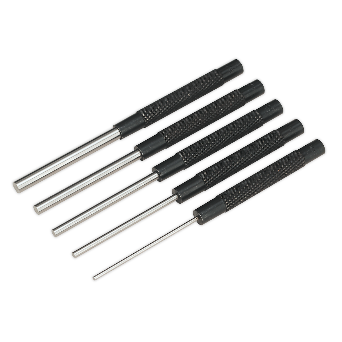 Sealey AK9124 Imperial Parallel Long Pattern Pin Punch Set 5pc