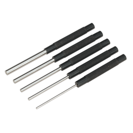 Sealey AK9124 Imperial Parallel Long Pattern Pin Punch Set 5pc