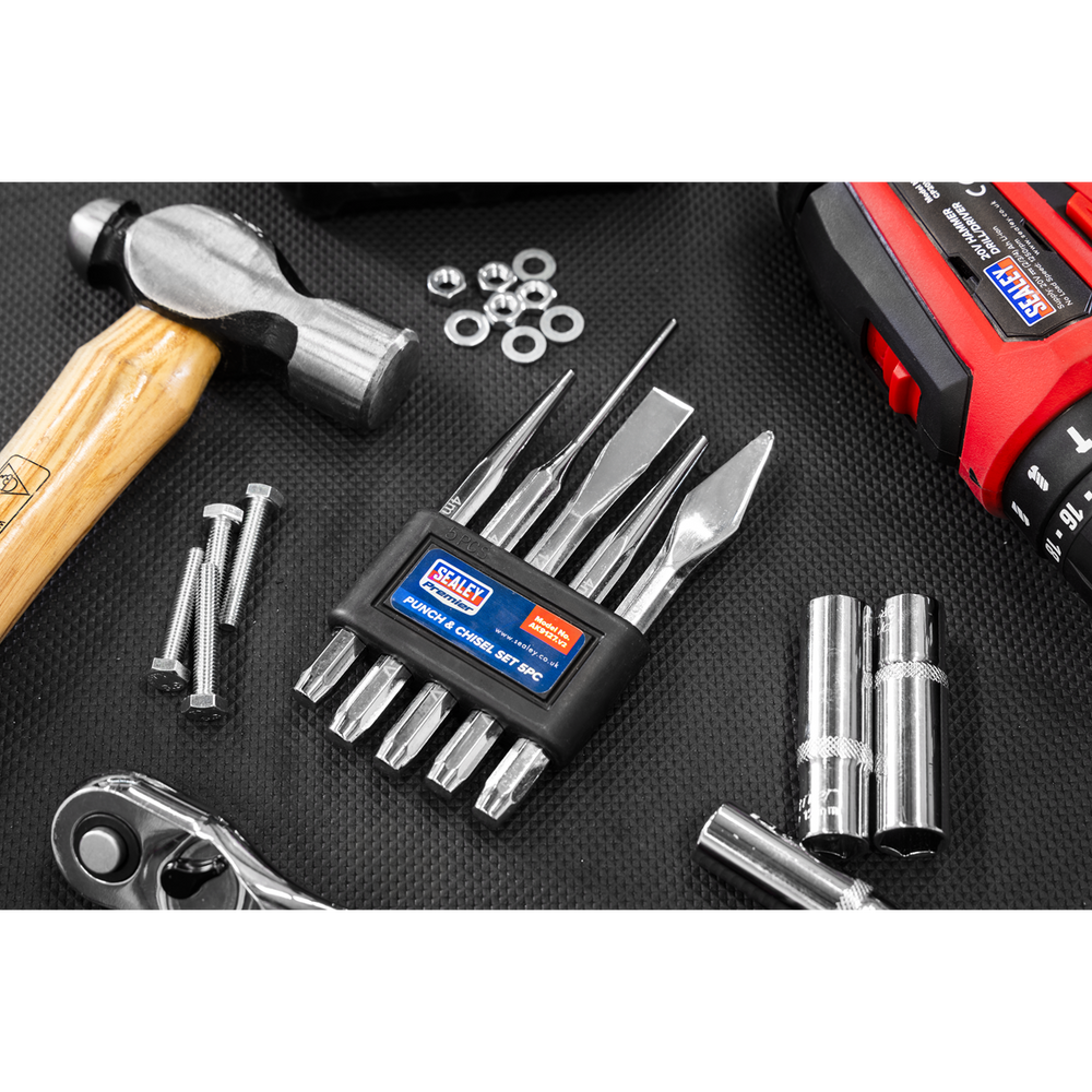 Sealey AK9127 Premier Punch & Chisel Set 5pc - additional view 2