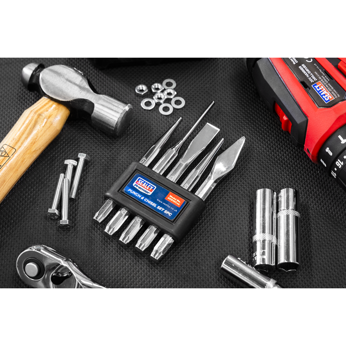 Sealey AK9127 Premier Punch & Chisel Set 5pc - additional view 2