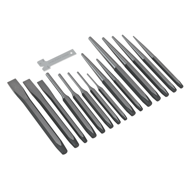 Sealey AK9216 Premier Punch & Chisel Set 16pc