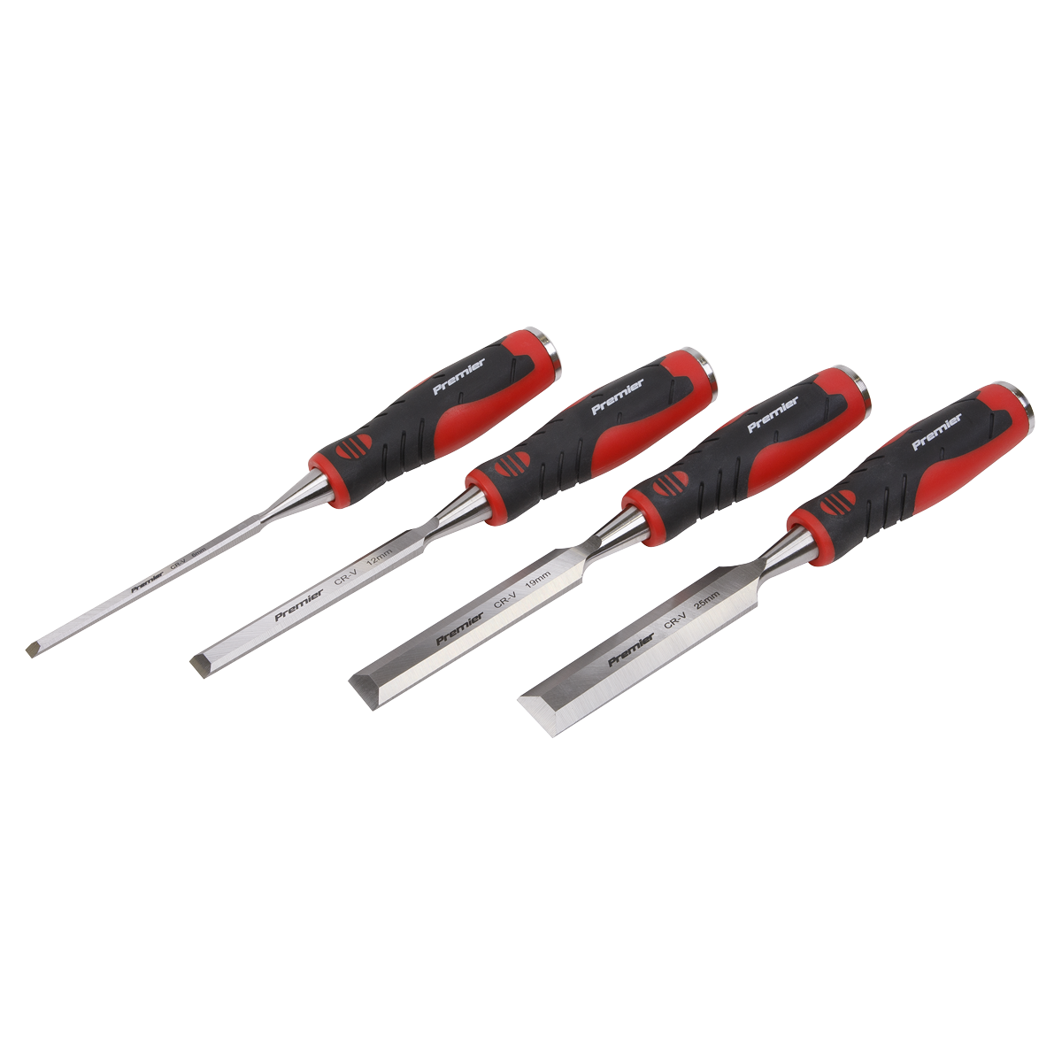 Sealey AK9239 Premier Hammer-Thru Wood Chisel 4pc Set - additional view 2