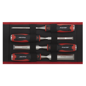 Sealey AK9239 Premier Hammer-Thru Wood Chisel 4pc Set - additional view 6