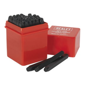 Sealey AK9296 Letter & Number Punch Set 4mm 36pc