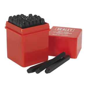 Sealey AK9296 Letter & Number Punch Set 4mm 36pc
