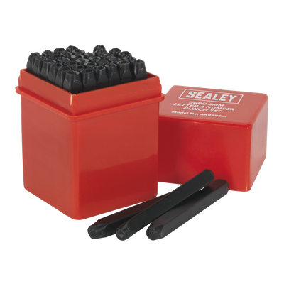 Sealey AK9296 Letter & Number Punch Set 4mm 36pc