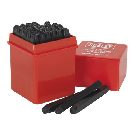 Sealey AK9296 Letter & Number Punch Set 4mm 36pc
