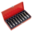 Sealey AK9310 Premier Hex Socket Bit Set 1/2"Sq Drive 8pc