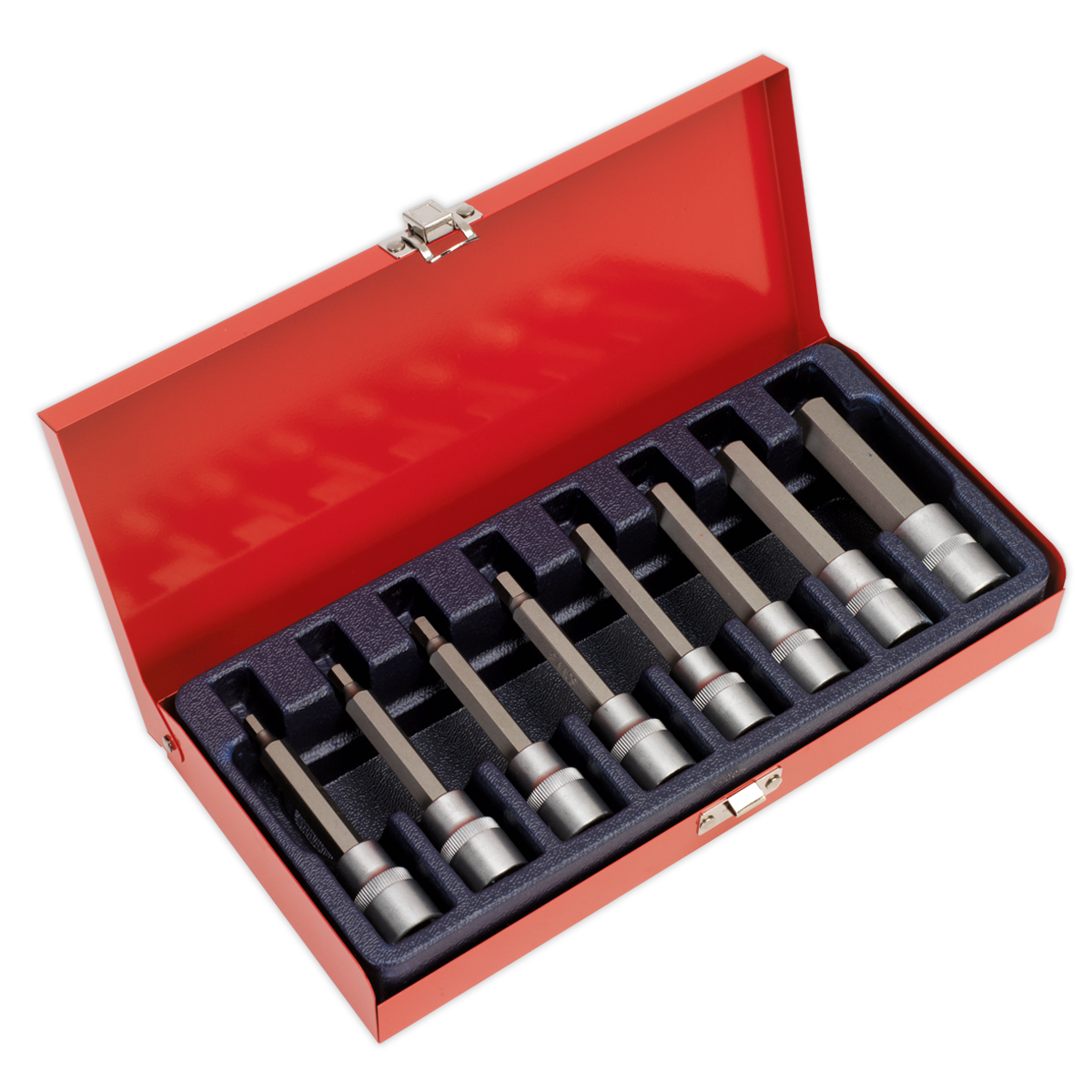Sealey AK9310 Premier Hex Socket Bit Set 1/2"Sq Drive 8pc