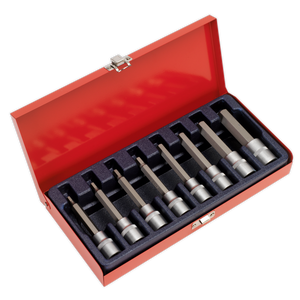 Sealey AK9310 Premier Hex Socket Bit Set 1/2"Sq Drive 8pc