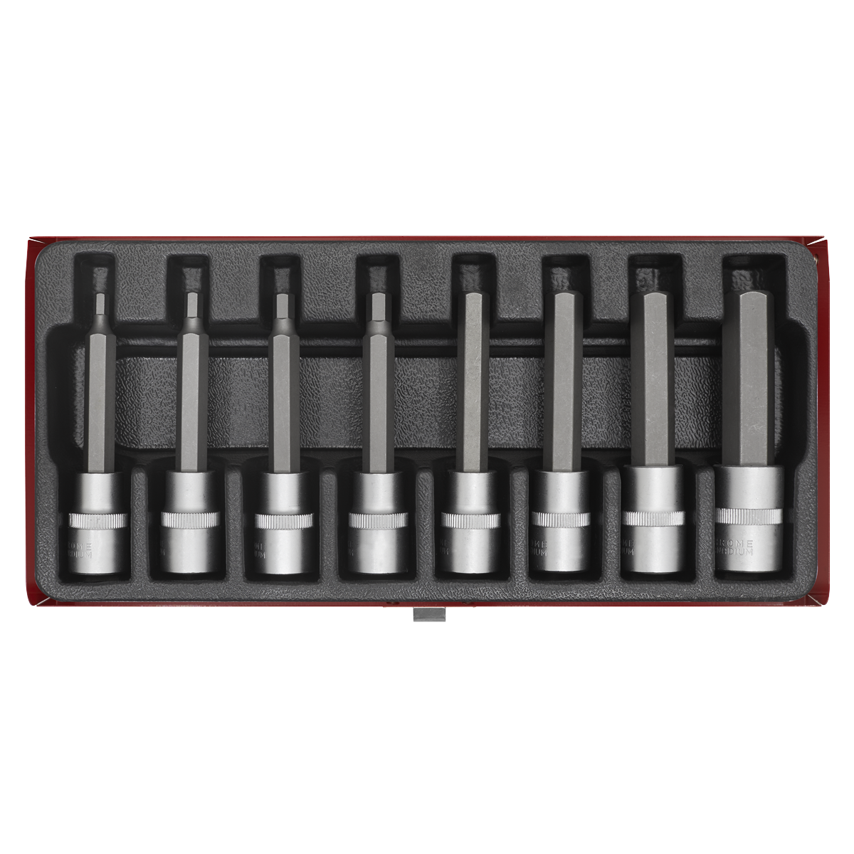 Sealey AK9310 Premier Hex Socket Bit Set 1/2"Sq Drive 8pc - additional view 2