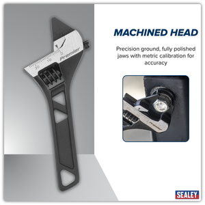 Sealey AK9568 Premier Low Profile Adjustable Wrench 140mm - additional view 5