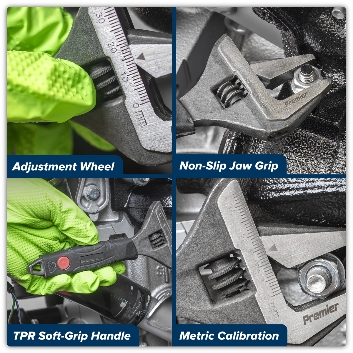 Sealey AK9573 Premier Adjustable Wide Jaw Wrench 150mm - additional view 8