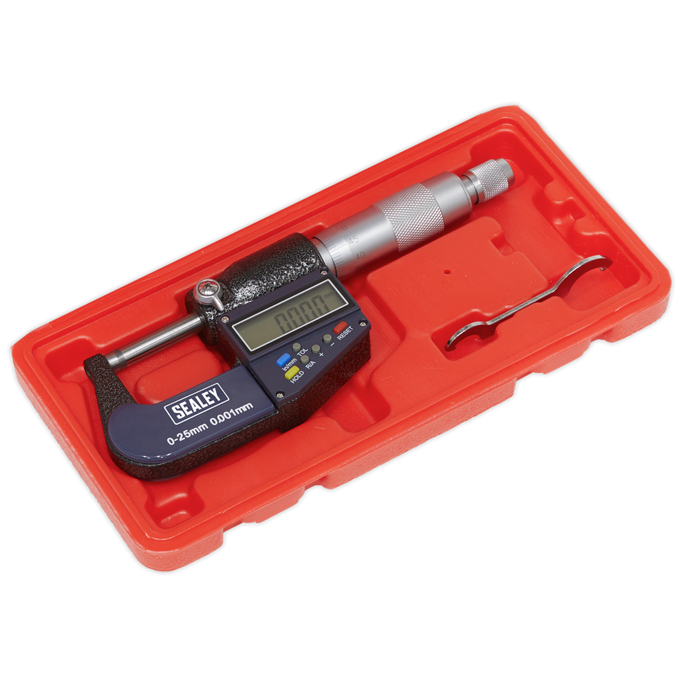 Sealey AK9635D Digital External Micrometer 0-25mm(0-1") - additional view 6
