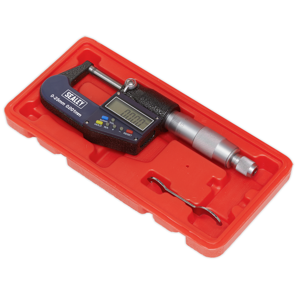Sealey AK9635D Digital External Micrometer 0-25mm(0-1") - additional view 7