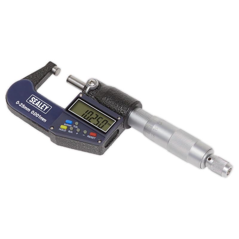 Sealey AK9635D Digital External Micrometer 0-25mm(0-1") - additional view 4