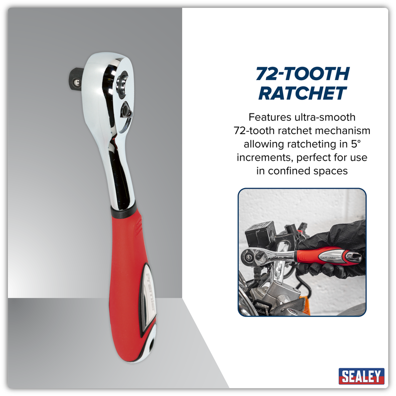 Sealey AK967 Premier Offset Ratchet Wrench 3/8"Sq Drive - additional view 10