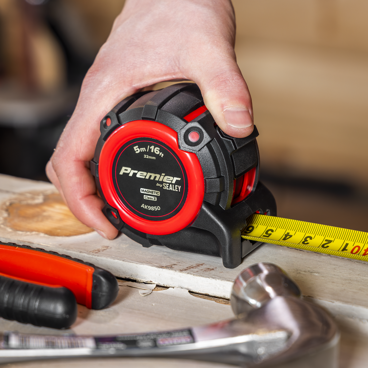 Sealey AK9850 Premier Metric/Imperial Tape Measure Extra-Wide Blade 5m(16ft) x 32mm - additional view 10