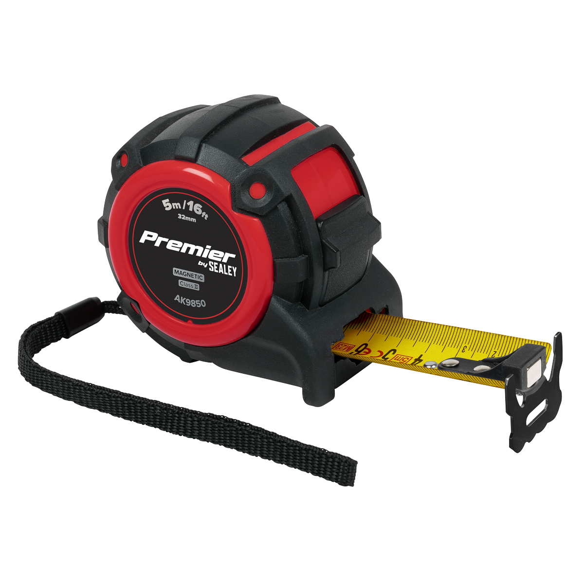 Sealey AK9850 Premier Metric/Imperial Tape Measure Extra-Wide Blade 5m(16ft) x 32mm