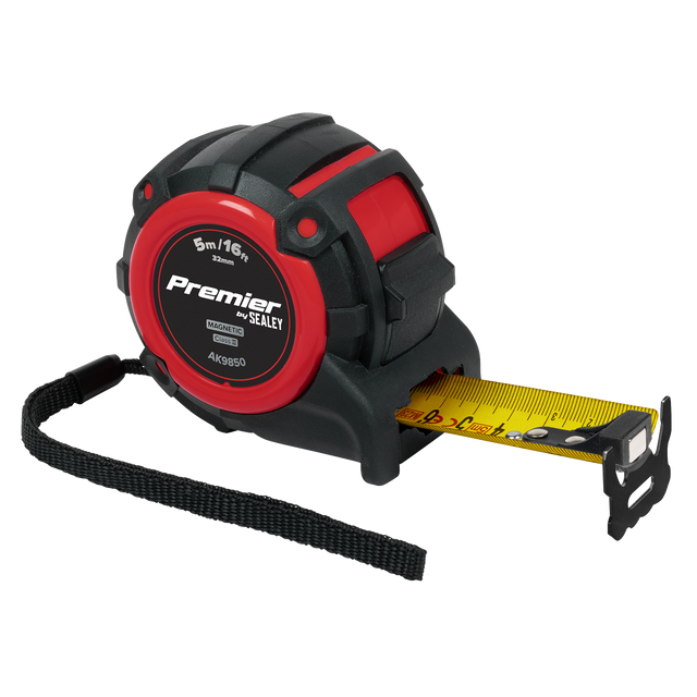 Sealey AK9850 Premier Metric/Imperial Tape Measure Extra-Wide Blade 5m(16ft) x 32mm