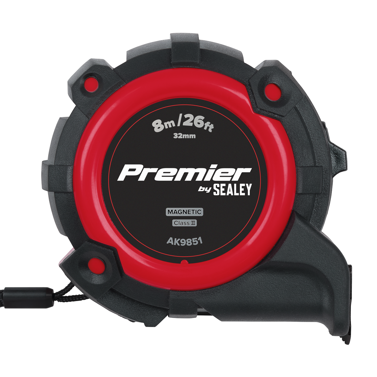 Sealey AK9851 Premier Metric/Imperial Tape Measure Extra-Wide Blade 8m(26ft) x 32mm - additional view 3
