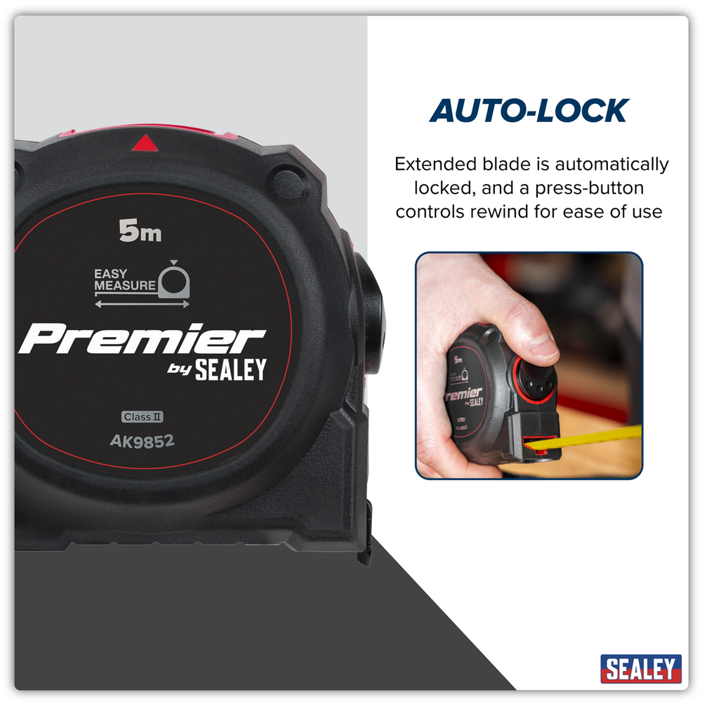 Sealey AK9852 Premier Window Tape Measure 5m x 19mm - additional view 11